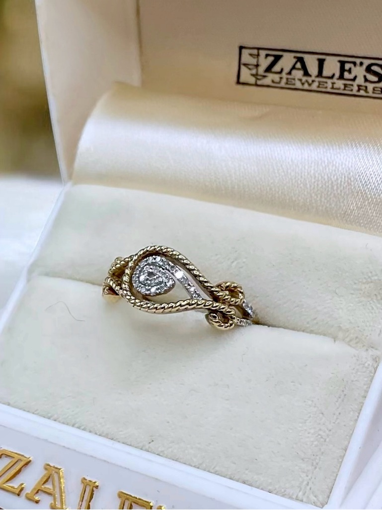 Gold925  Genuine Diamond Ring
